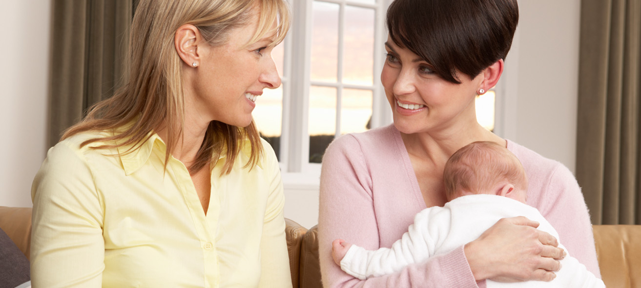 Doula Talking To New Mother