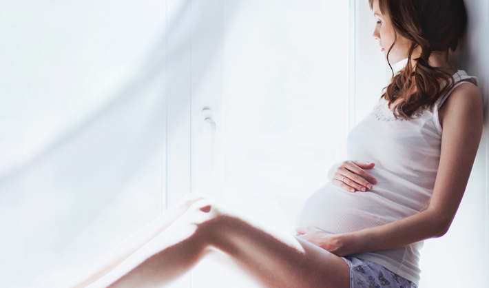 Pregnant Woman at Rest