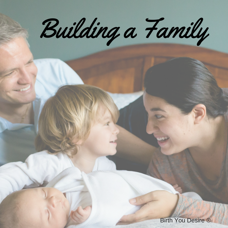 family in a bed