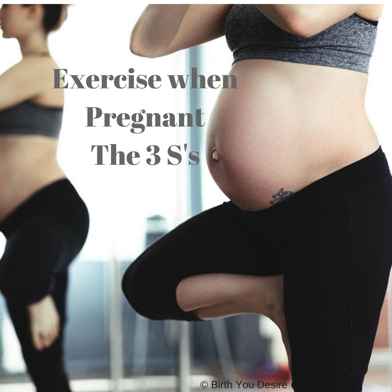 pregnant woman exercising