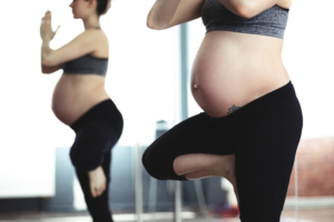 pregnant woman exercising