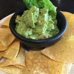 Guacamole and chips