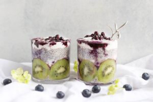 Chia pudding with fruit