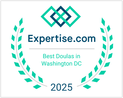 Green banner award winning doulas 2024 
